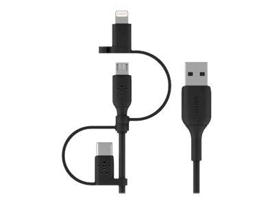 Belkin BOOST CHARGE Universal - USB-Kabel - USB männlich zu Micro-USB Typ B, Lightning, 24 pin USB-C männlich