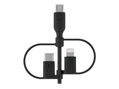 Belkin BOOST CHARGE Universal - USB-Kabel - USB männlich zu Micro-USB Typ B, Lightning, 24 pin USB-C männlich