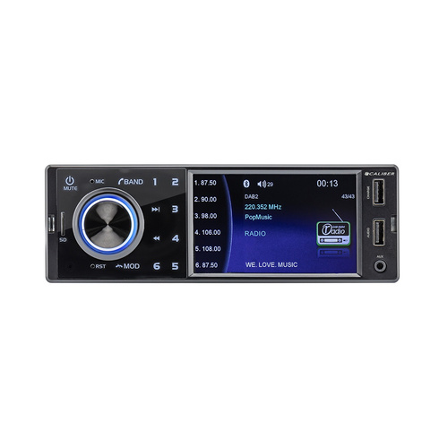 Caliber RMD402DAB-BT Autoradio mit DAB+, USB, SD und Bluetooth 4x75W- Schwarz