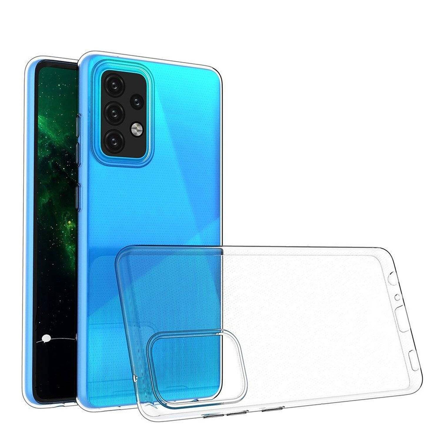 cofi1453® Silikon Hülle Basic kompatibel mit HONOR 50 PRO Case TPU Soft Handy Cover Schutz Transparent