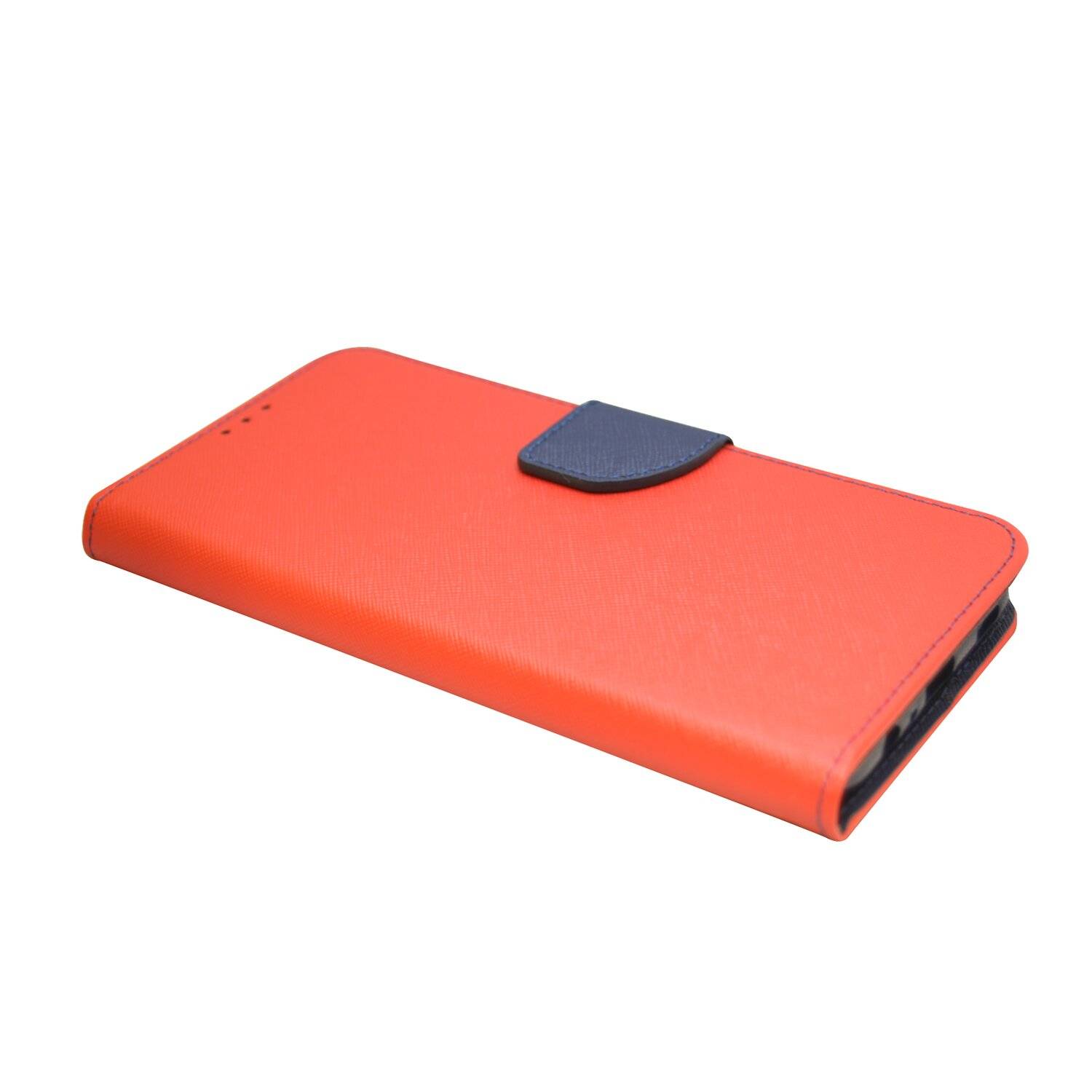 Buch Tasche "Fancy" für SAMSUNG GALAXY A03s (A037G) Handy Hülle Etui Schutzhülle mit Standfunktion, Kartenfach Rot-Blau