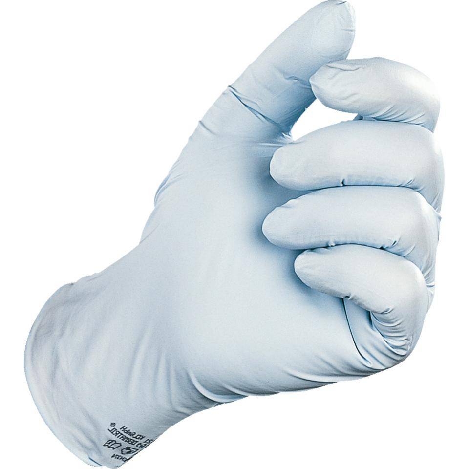 KCL Einmalhandschuh Dermatril® 740, Kat.III, hellblau, Nitril, Größe 7, 100/VE