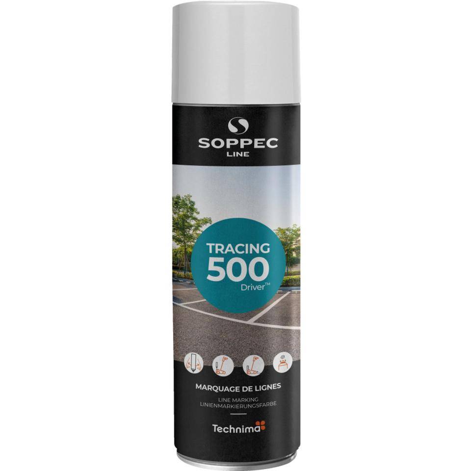 SOPPEC Bodenmarkierungsfarbe Tracing®, für normal beanspruchte Flächen, weiß, 500ml/Dose