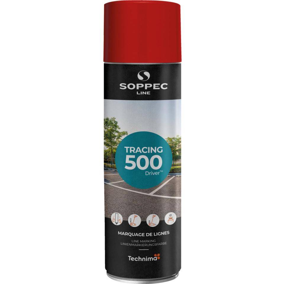 SOPPEC Bodenmarkierungsfarbe Tracing®, für normal beanspruchte Flächen, rot, 500ml/Dose