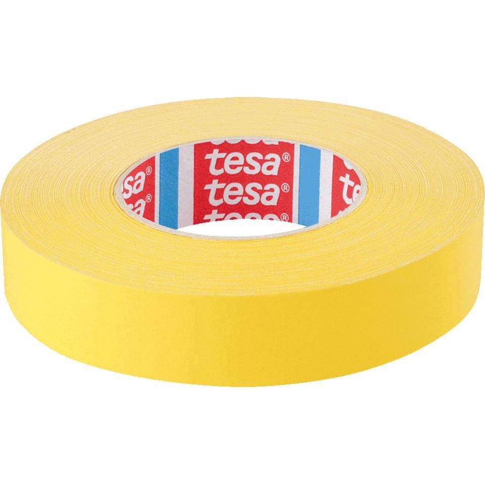tesaband® 4651 Premium Gewebeband, stark klebend, universell einsetzbar, gelb, 30mm, 50m/Rolle
