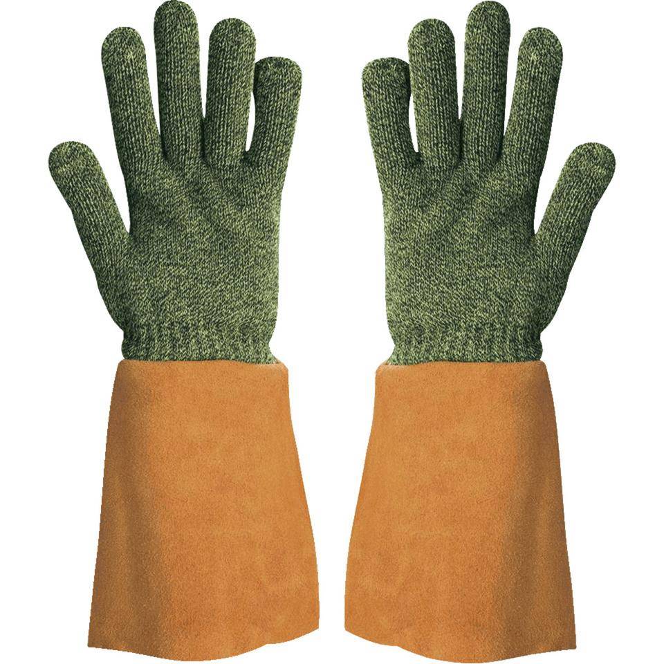 KCL Hitzeschutz-Handschuh KarboTECT®L 954, Kat.III, gelb/rotbraun/schwarz, Größe 9