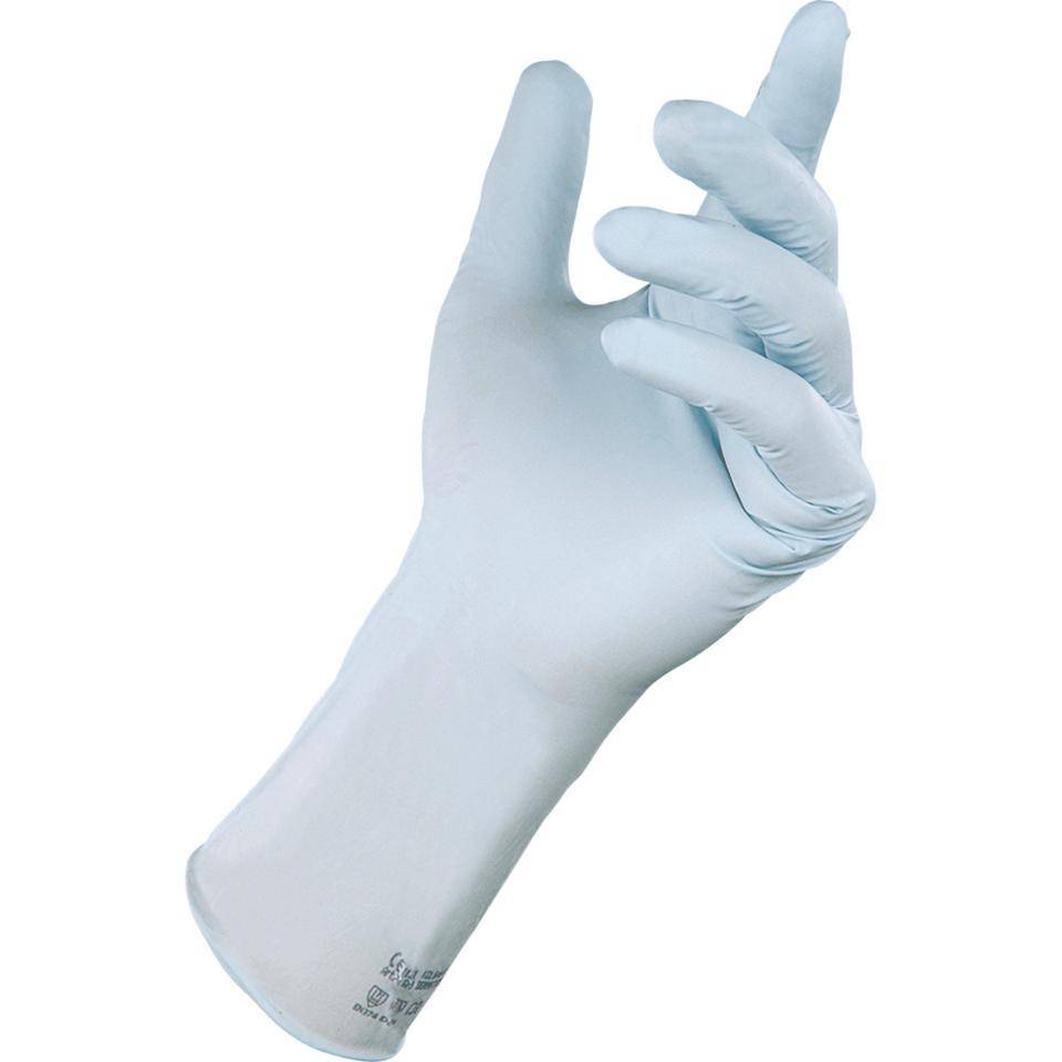 KCL Einmalhandschuh Dermatril® L 741, Kat.III, blau, Nitril, 280mm, Größe 7, 100/VE
