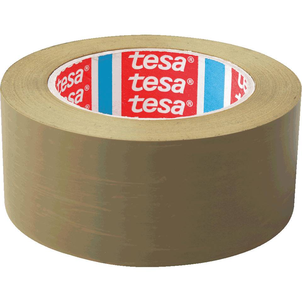 tesa® Premium-Verpackungsklebeband 60422, braun, PVC, 50mm, 66m/Rolle, 6/VE