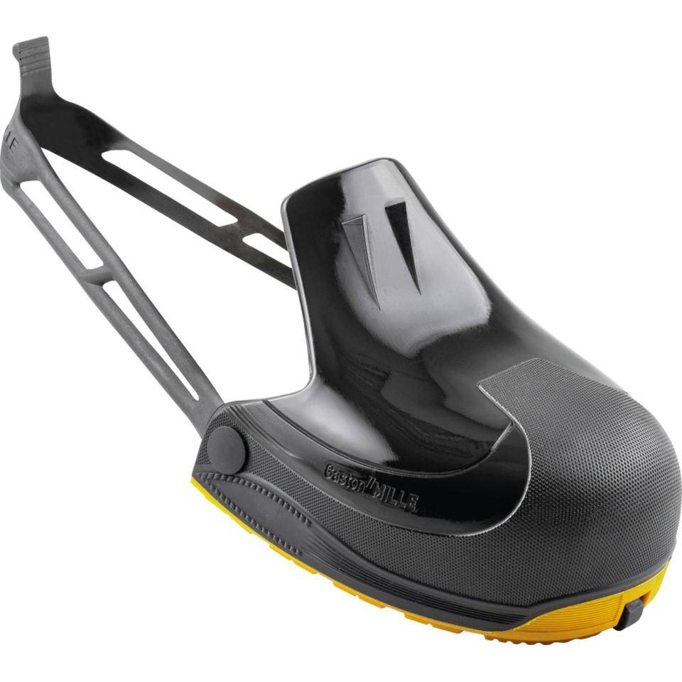 Überziehkappe Millenium Premium, Kat.II, schwarz/gelb, TPU, Größe S (35-39)
