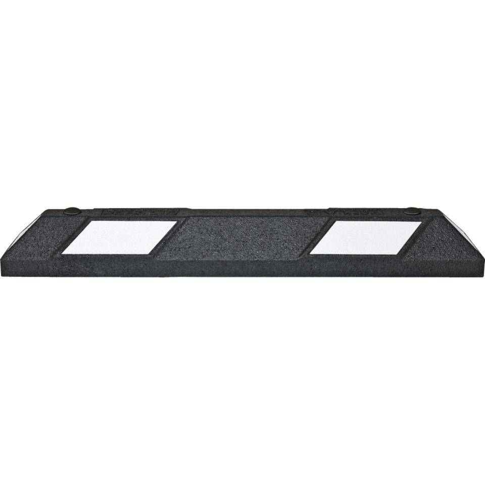 Radstopp Park-AID, zum Aufdübeln, schwarz/weiß, Reflexstreifen, 150x100x900mm