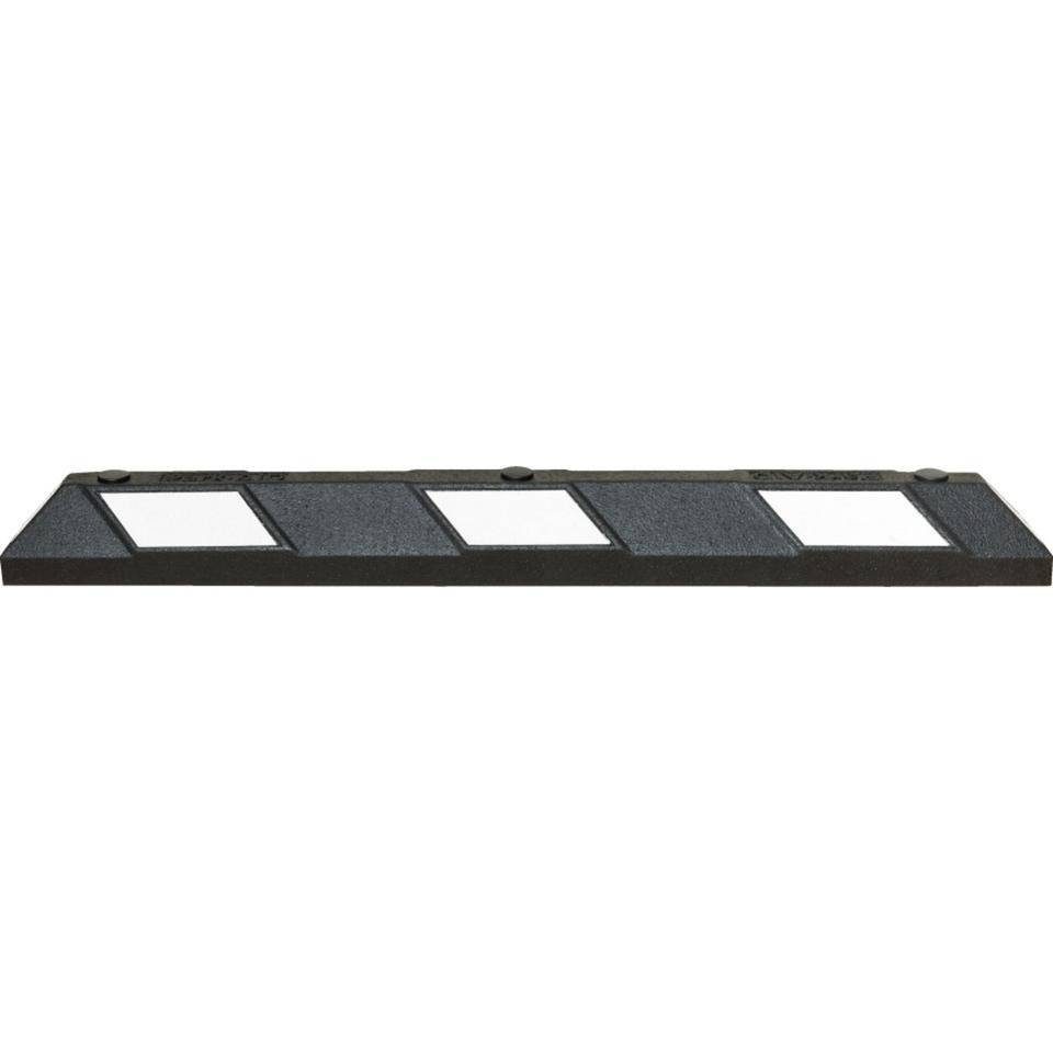 Radstopp Park-AID, zum Aufdübeln, schwarz/weiß, Reflexstreifen, 150x100x1200mm