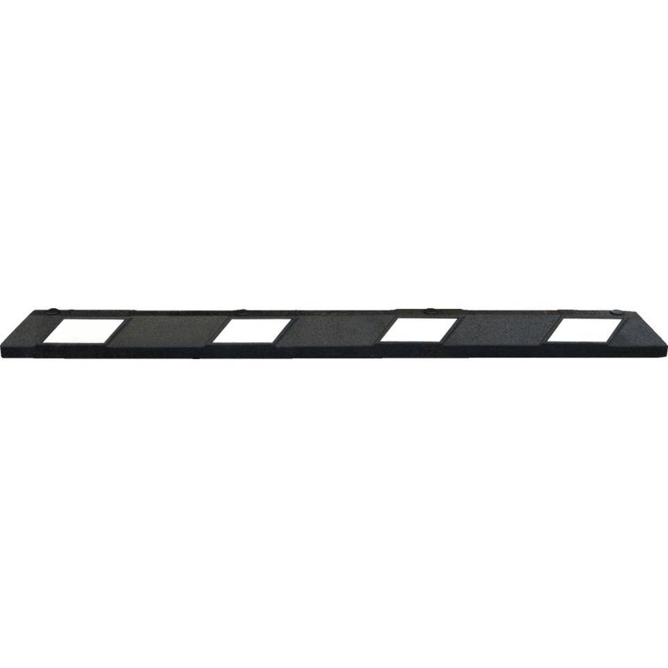 Radstopp Park-AID, zum Aufdübeln, schwarz/weiß, Reflexstreifen, 150x100x1800mm