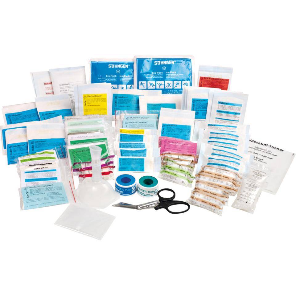 Nachfüllpack für SÖHNGEN® EH-Koffer Schule XS - XXL,i.A.a. ASR A4.3 (DIN 13157)