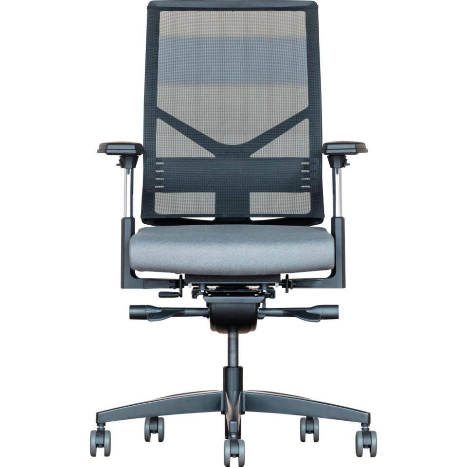 Premium Bürostuhl Lezgo Orange Air KN, für Büro und Homeoffice, schwarz