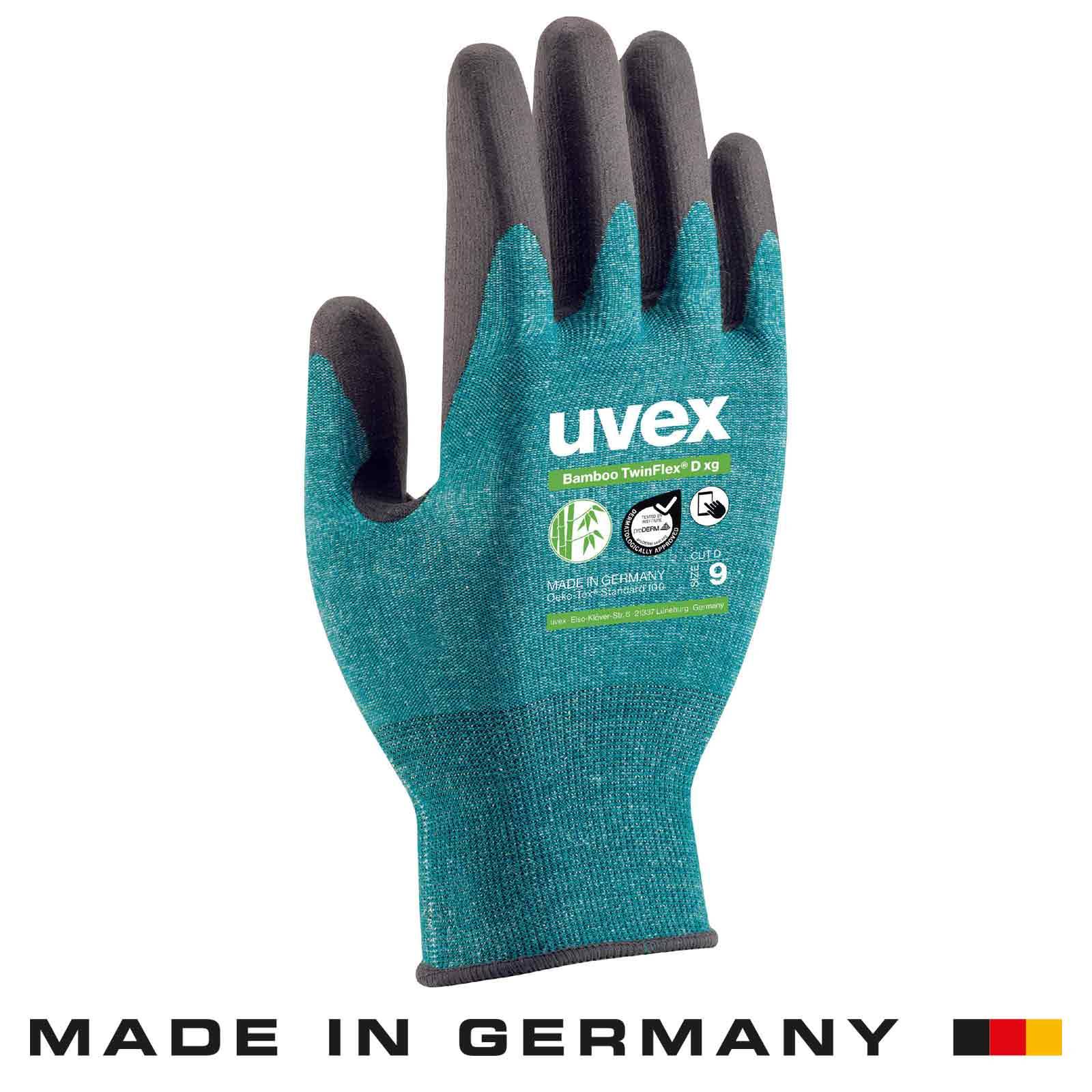 uvex Schnittschutzhandschuhe Bamboo TwinFlex D xg 60090 - Größe:10