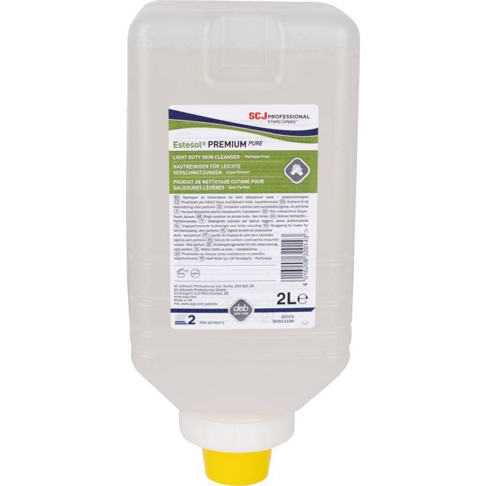SC Johnson Hautreiniger Estesol® Premium PURE, Nächster Prüftermin parfümiert, 2000ml/Softflasche