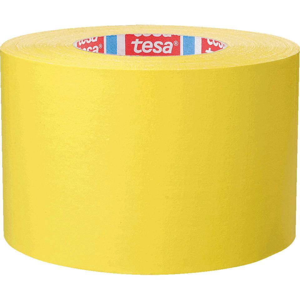 tesaband® 4651 Premium Gewebeband, stark klebend, universell einsetzbar, gelb, 75mm, 50m/Rolle