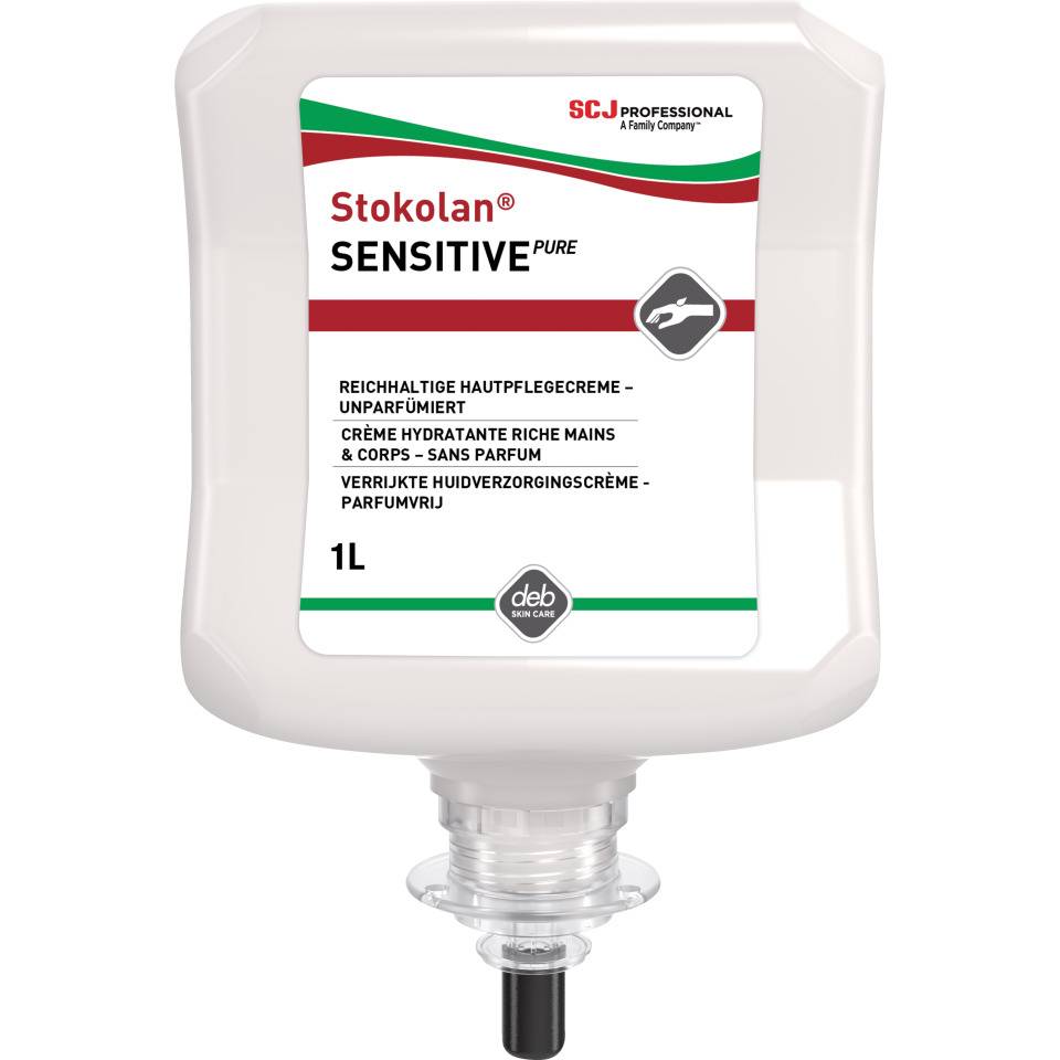 SC Johnson Pflegecreme Stokolan® SENSITIVE PURE, parfümfrei, 1000ml/Kartusche