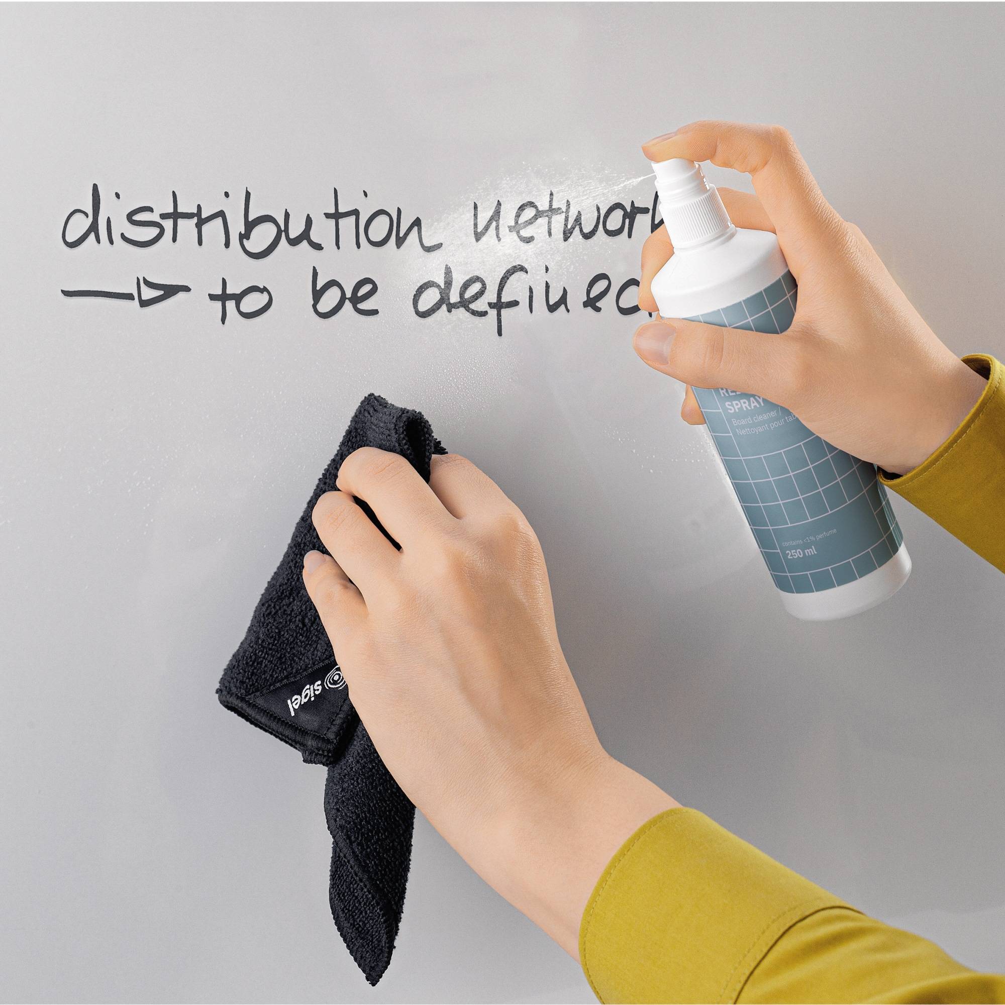 SIGEL Reinigungstuch BA110 magnetisch schwarz