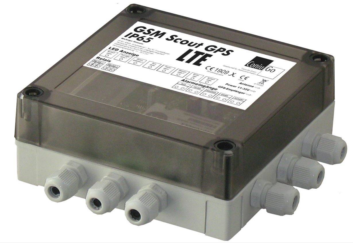 ConiuGo GSM Scout IP65 GPS LTE - Set mit Netzteil und Antenne