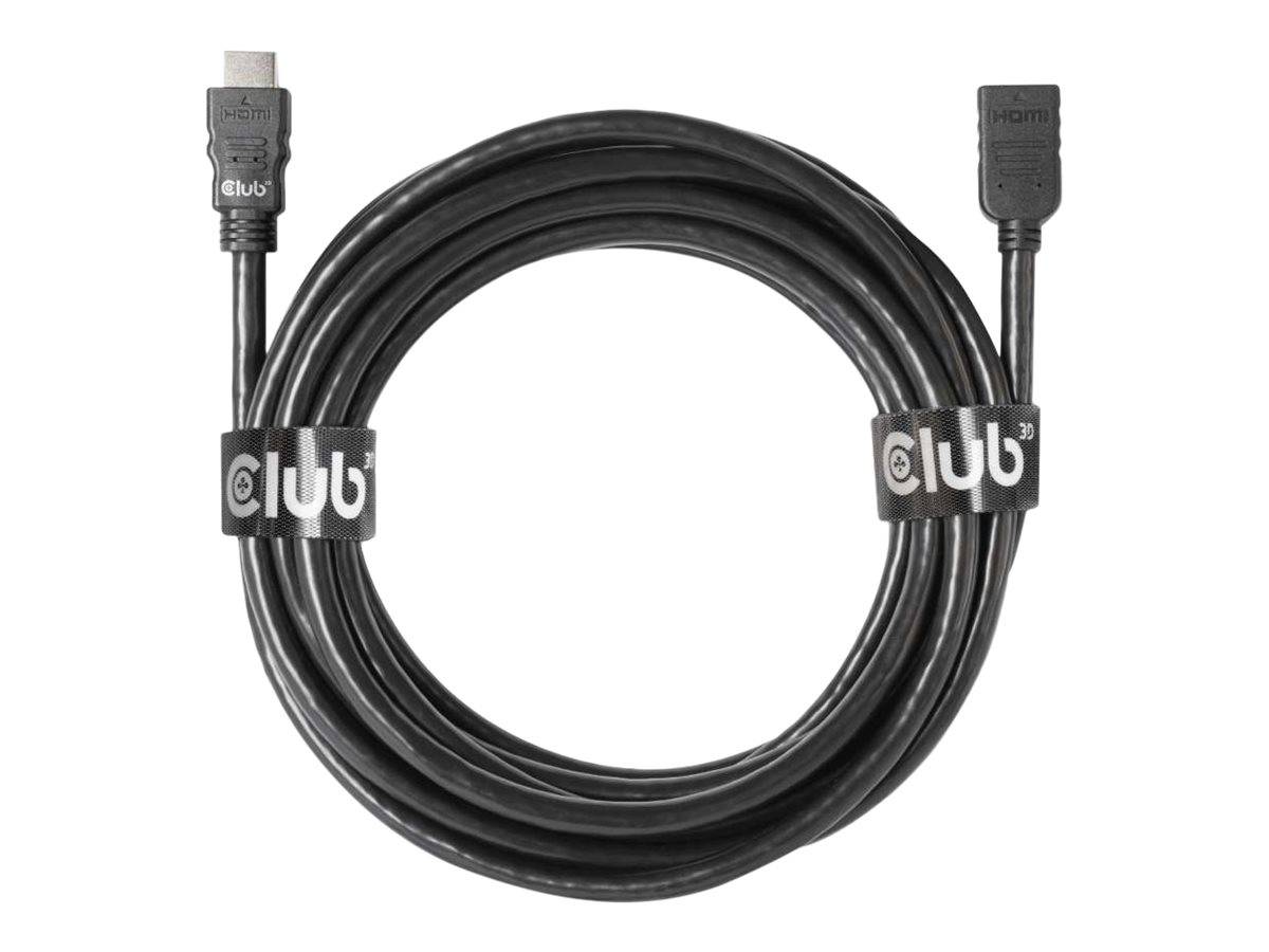 Schwarzes HDMI-Kabel ordentlich aufgerollt, mit Steckern, die an beiden Enden mit 