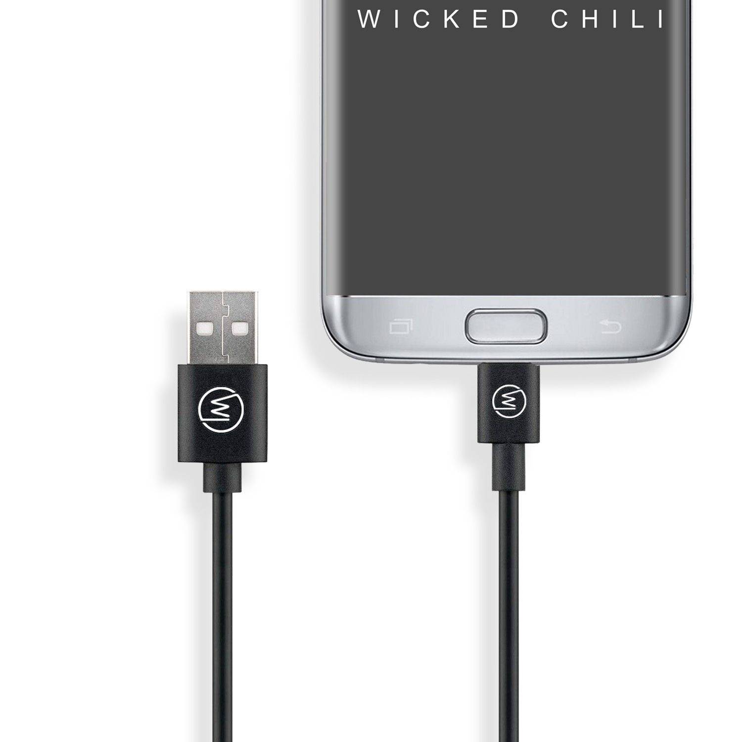 Wicked Chili MicroUSB Ladekabel kompatibel mit Amazon Kindle eBook Reader und Fire Tablet Oasis, Paperwhite, Voyager