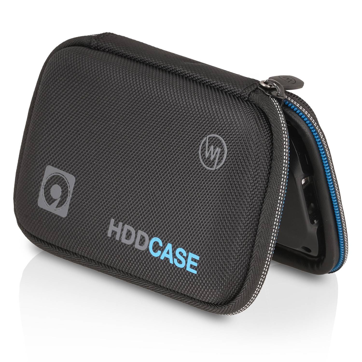 Wicked Chili Schutzhülle für 2,5 Zoll Festplatte HDD SSD Hülle Case Tasche mit Kabelfach, Innen: 13,5 x 8,5 x 4 cm)
