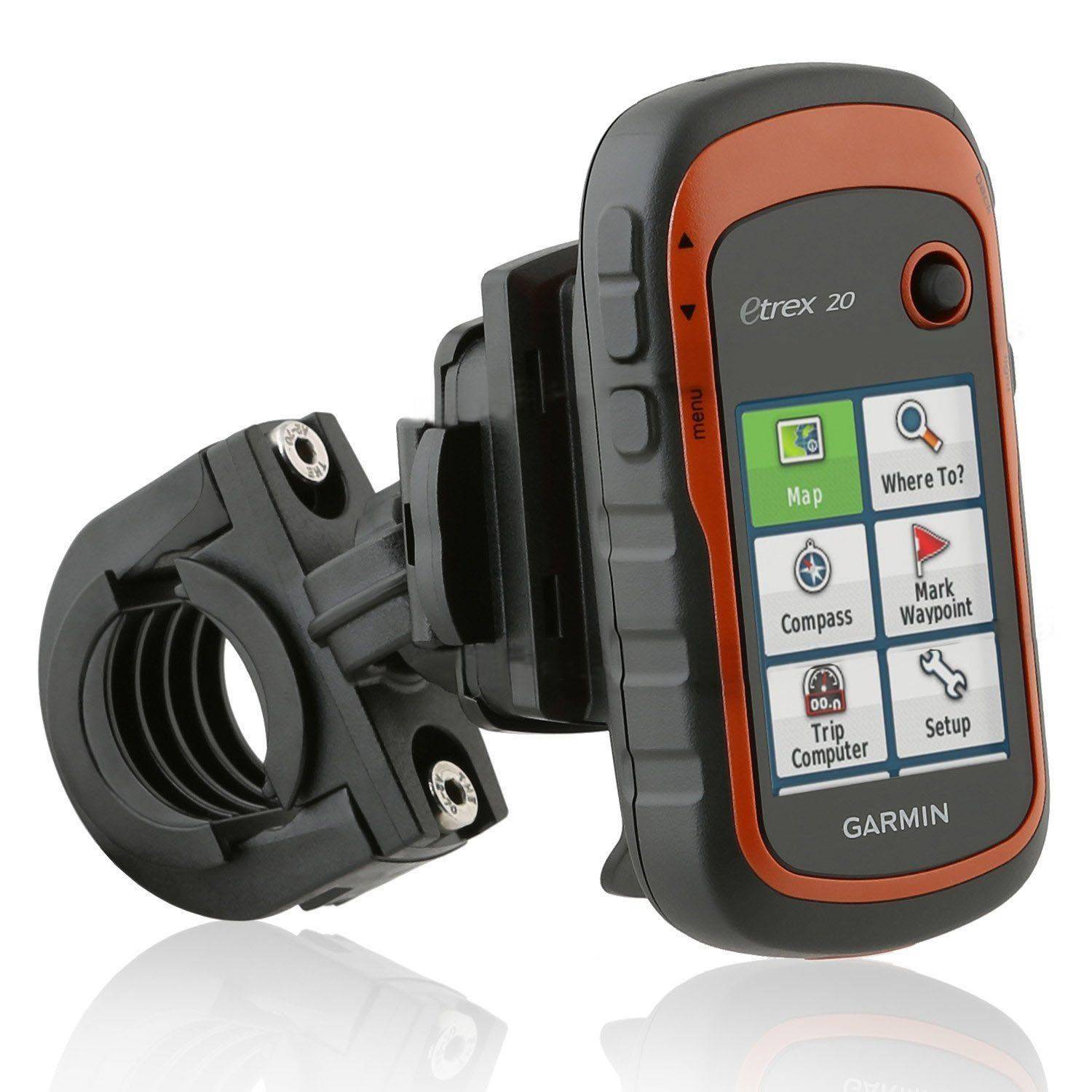 Wicked Chili Fahrrad / Roller / Lenker-Halterung für Garmin eTrex, Dakota, Oregon, Approach, Astro, GPSMAP (passgenau)