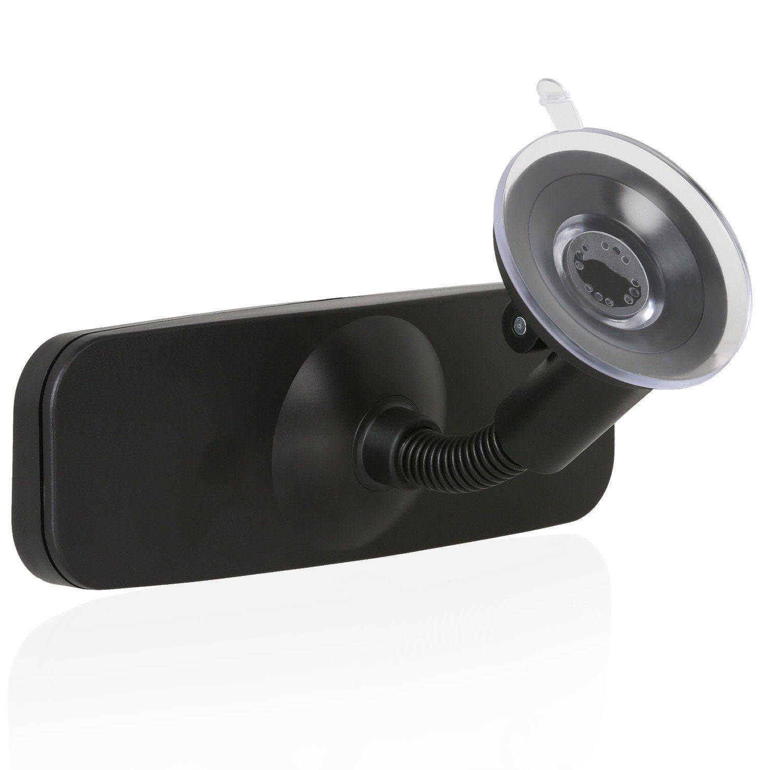 Wicked Chili Zusatz Rückspiegel mit Saugnapf für KFZ Windschutzscheibe (Spiegelfläche: 155 x 48 mm) schwarz