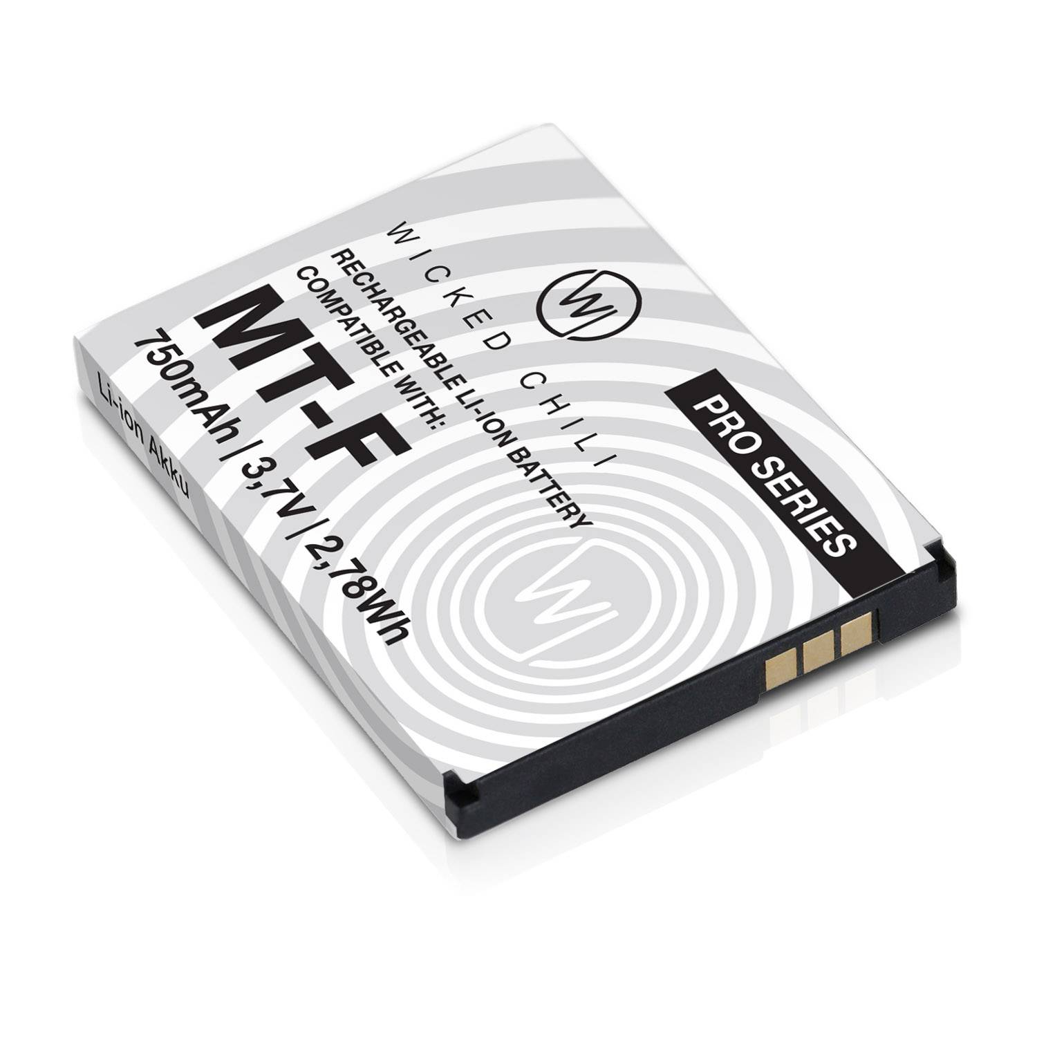 Wicked Chili Akku kompatibel mit AVM Fritz!Fon C5 / C4 / M2 / MT-F/Motorola MOTOFONE F3 / EM325 / M325 / EM25