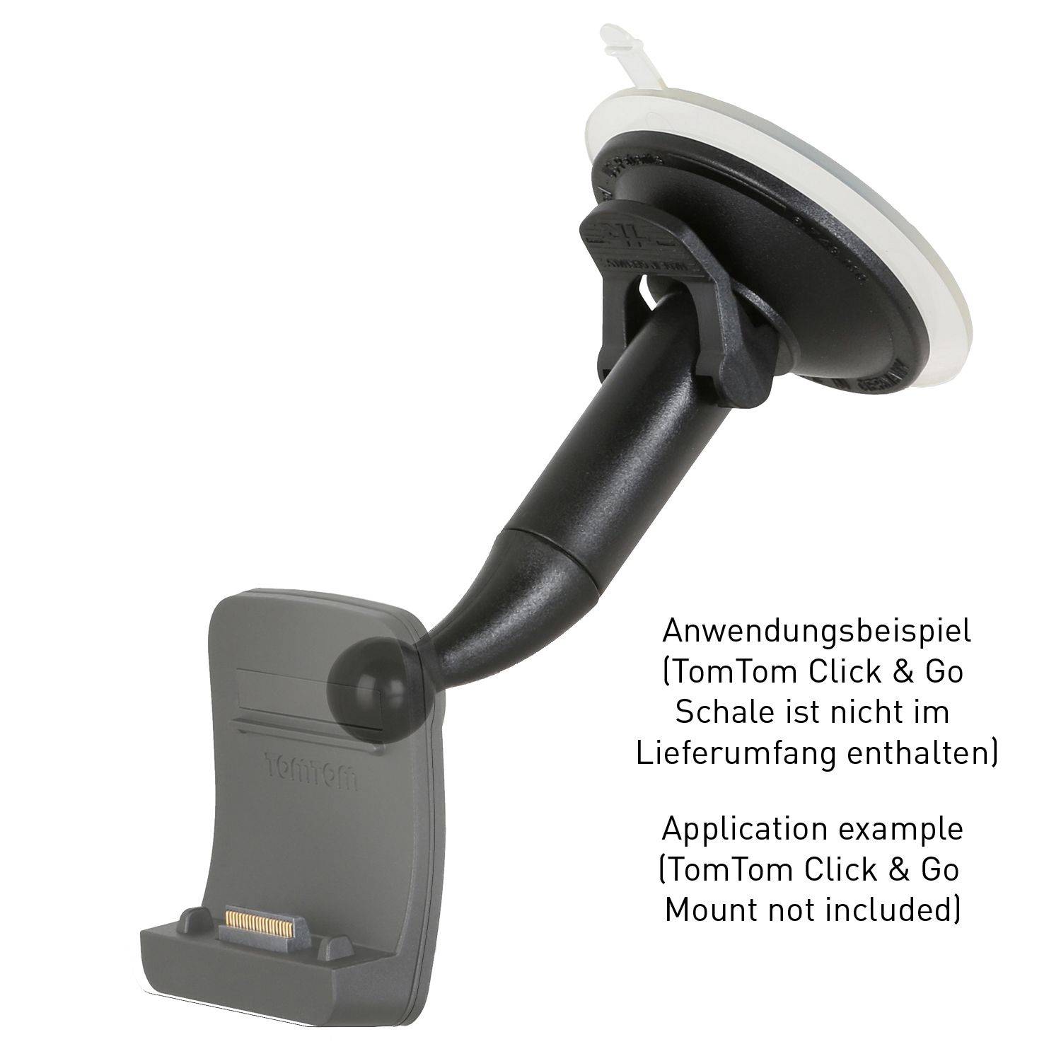 Wicked Chili Schwanenhals Autohalterung für TomTom Click & Go / EasyPort, START 40, 50, 60 / Go 40, 50, 51, 60