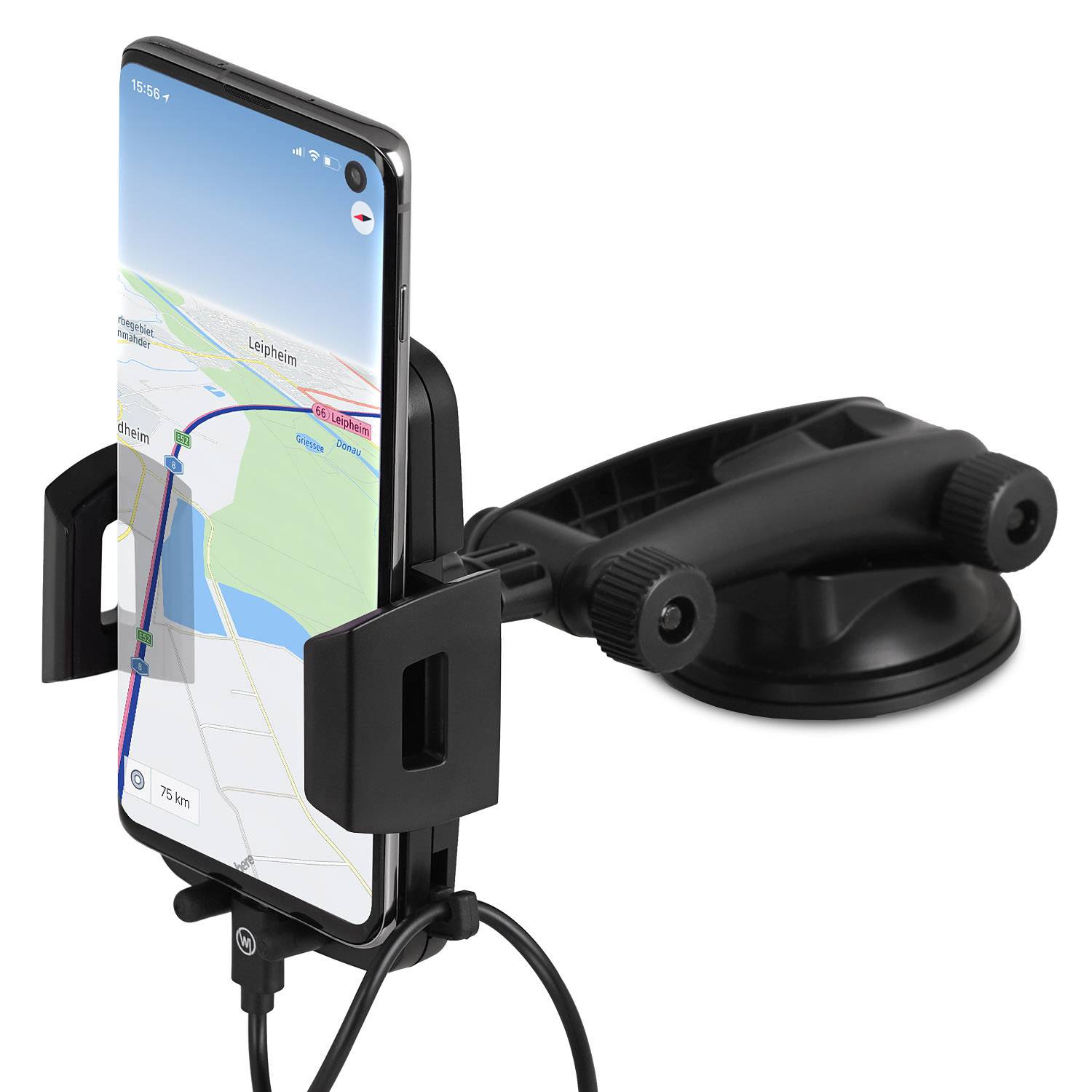 Wicked Chili 2in1 Handyhalterung Auto Handyhalter für Apple iPhone, Samsung Galaxy Armaturenbrett & Scheibe