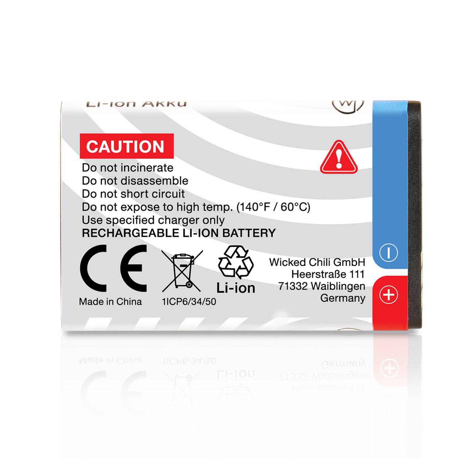 Wicked Chili Ersatz Akku (1200mAh, BL-5C) zB kompatibel mit Nokia 1650, 2310, 2610, 3110, 3120, 5030, 5130, 6030, 6230
