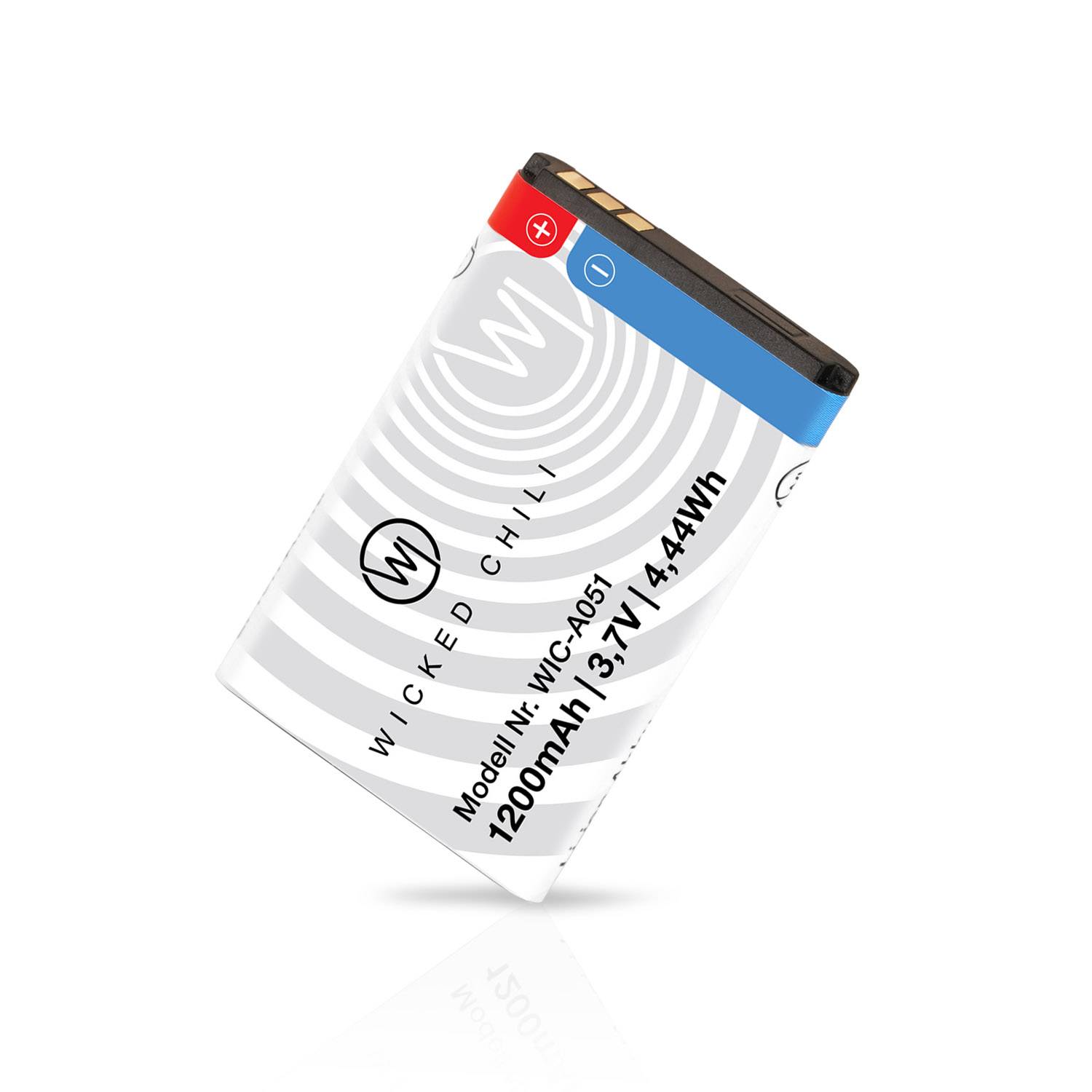 Wicked Chili Ersatz Akku (1200mAh, BL-5C) zB kompatibel mit Nokia 1650, 2310, 2610, 3110, 3120, 5030, 5130, 6030, 6230