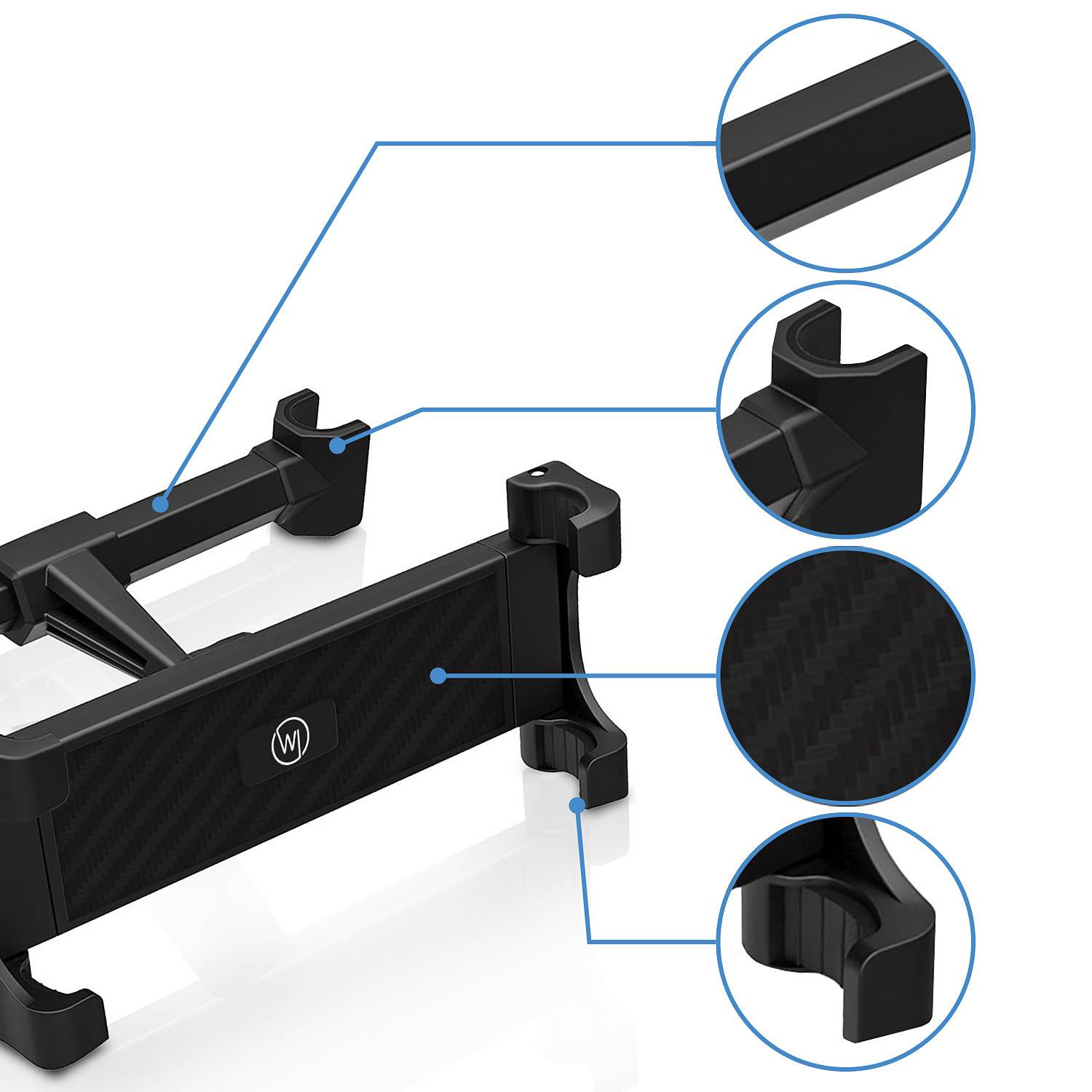 Wicked Chili Tablet Auto Halterung für Amazon Fire HD 10, HD 8, Fire 7 , Kindle, Paperwhite (14-28cm, 6-13 Zoll)