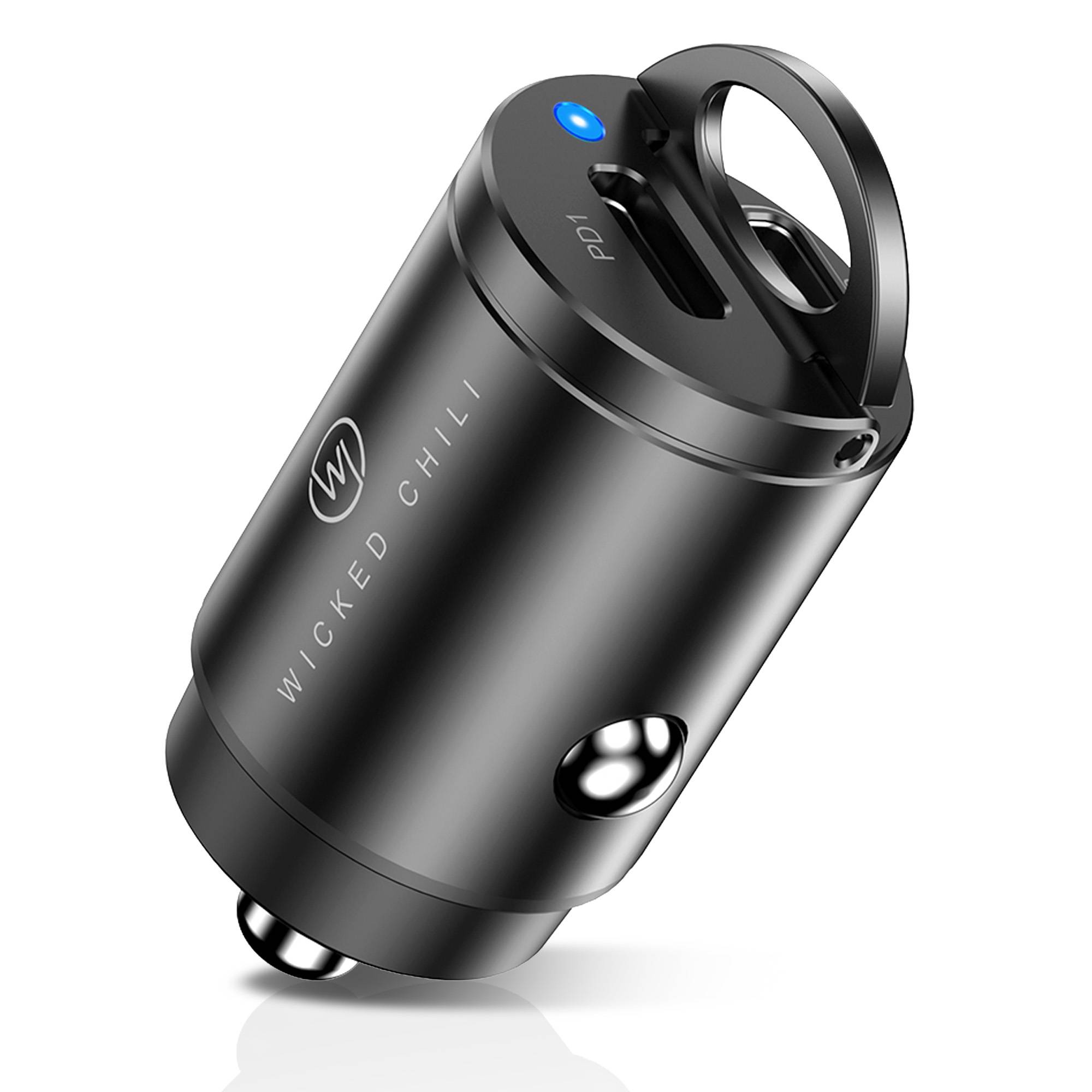 Wicked Chili 45W Tiny KFZ Adapter Dual USB-C Schnellader für Zigarettenanzünder für iPhone 17, 16, 15 Samsung PPS