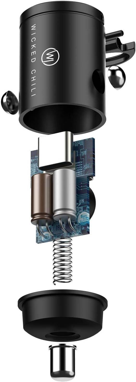 Wicked Chili 45W Tiny KFZ Adapter Dual USB-C Schnellader für Zigarettenanzünder für iPhone 17, 16, 15 Samsung PPS