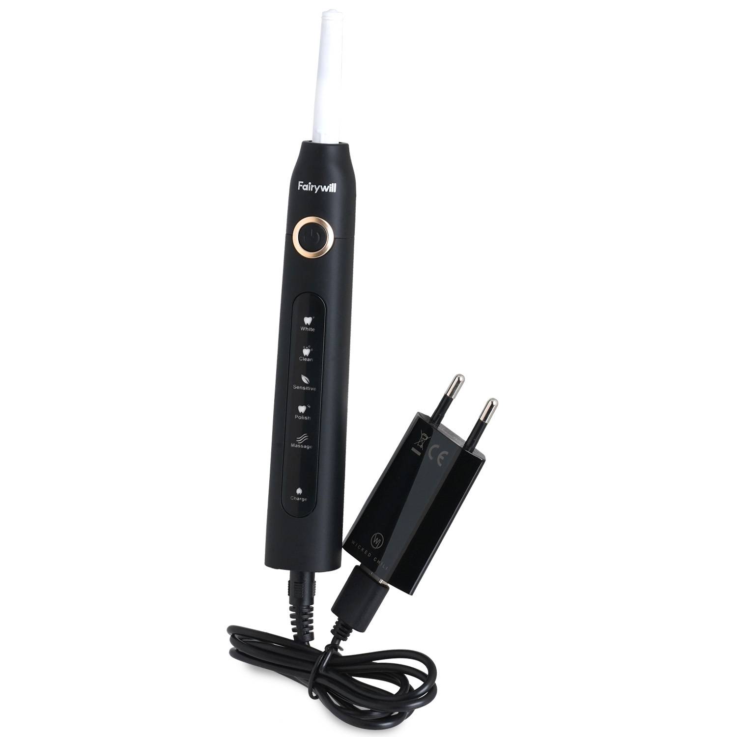 Wicked Chili 1x USB Netzteil für elektrische Zahnbürste Fairywill P11 Plus, 507, 508, 551, 515, 917, E11 (1A 5V)