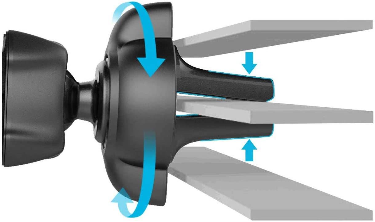 Wicked Chili 2in1 KFZ Handyhalterung extra lang, vibrationsfrei LKW, Transporter Auto Halterung Lüftung + Scheibe