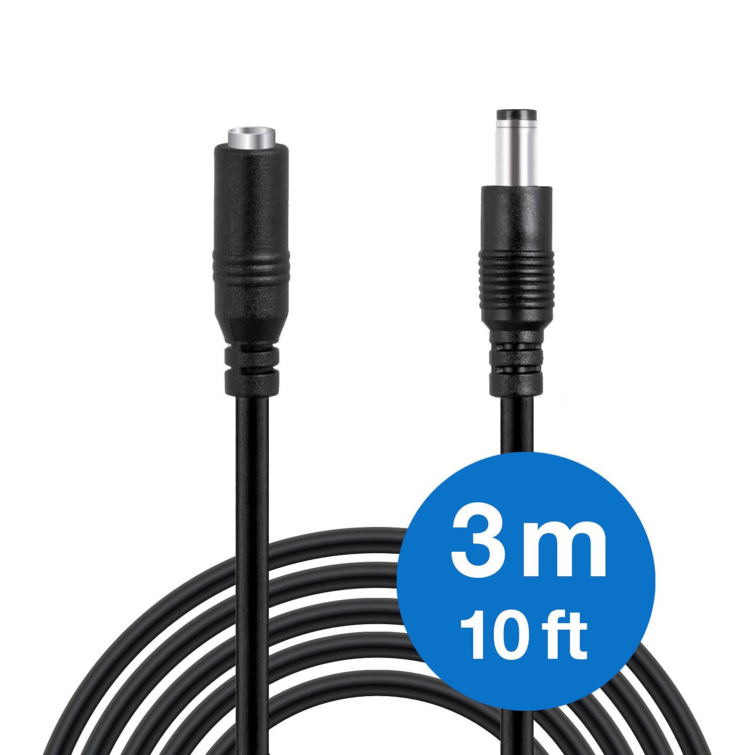 Wicked Chili 3m DC Verlängerungskabel - Netzteil Verlängerung für eufy HomeBase 3 und Home Base 2