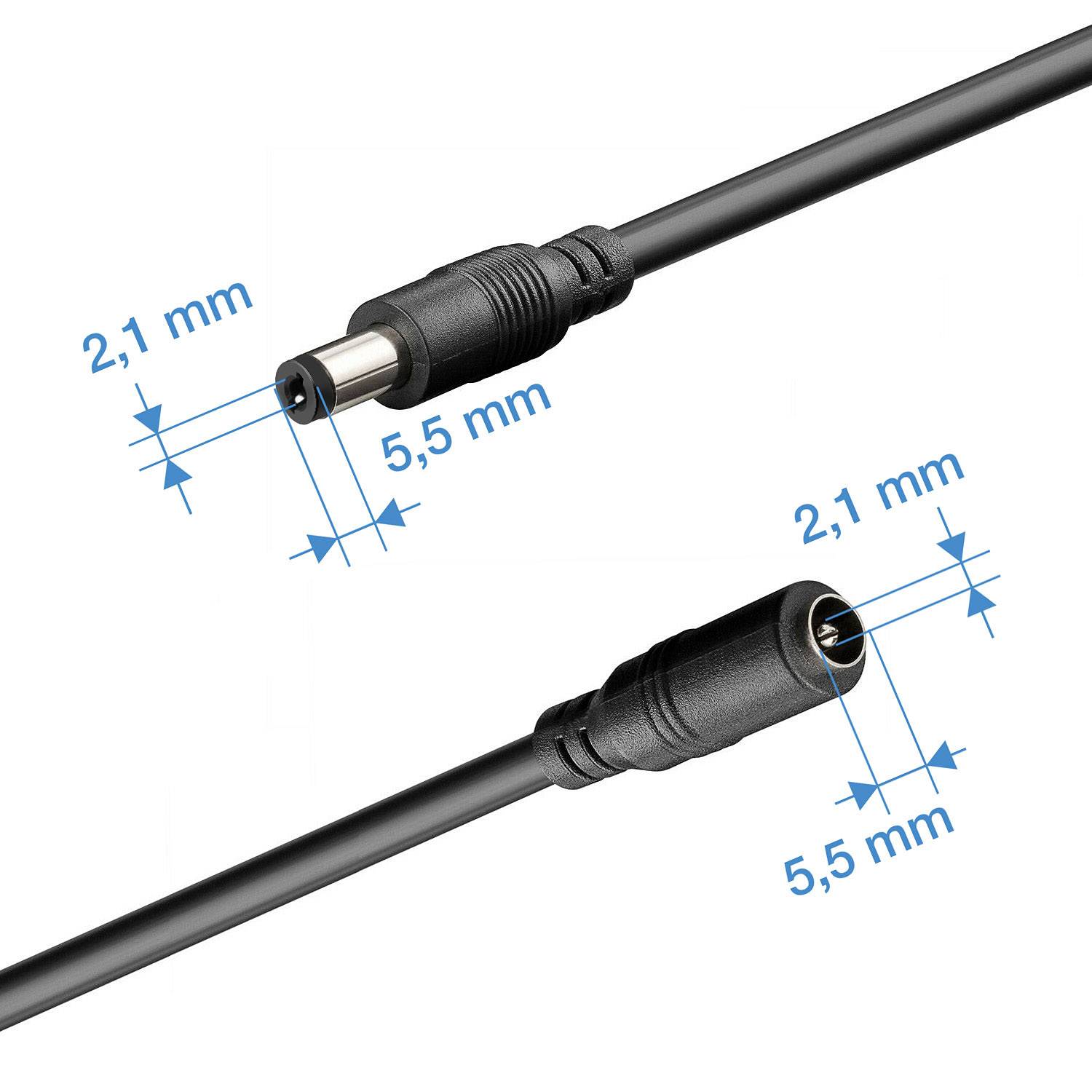 Wicked Chili 3m DC Verlängerungskabel - Netzteil Verlängerung für eufy HomeBase 3 und Home Base 2