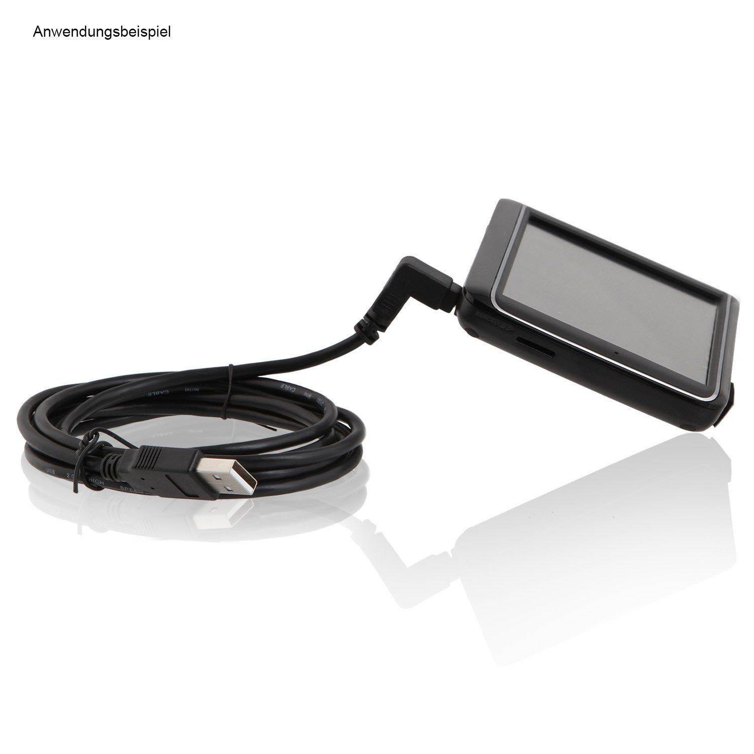 Wicked Chili Mini-USB Kabel kompatibel mit Tomtom XXL IQ Routes, XL Live, XL Live Style, Start XL - Hi-Speed Datenkabel