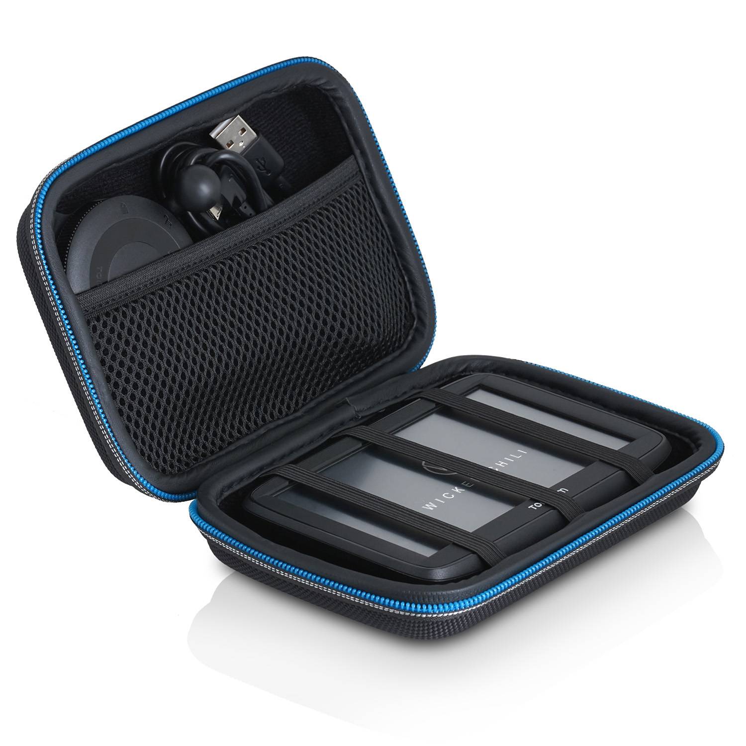 Wicked Chili Universal Navi Case für 4,3-5 Zoll Navis - Navigationsgeräte Tasche mit Kabelfach (Innen: 15 x 10 x 4.5 cm)