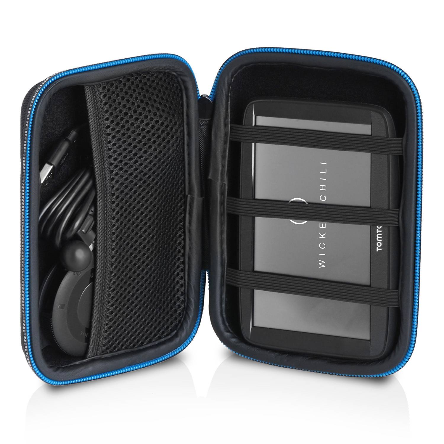 Wicked Chili Universal Navi Case für 4,3-5 Zoll Navis - Navigationsgeräte Tasche mit Kabelfach (Innen: 15 x 10 x 4.5 cm)