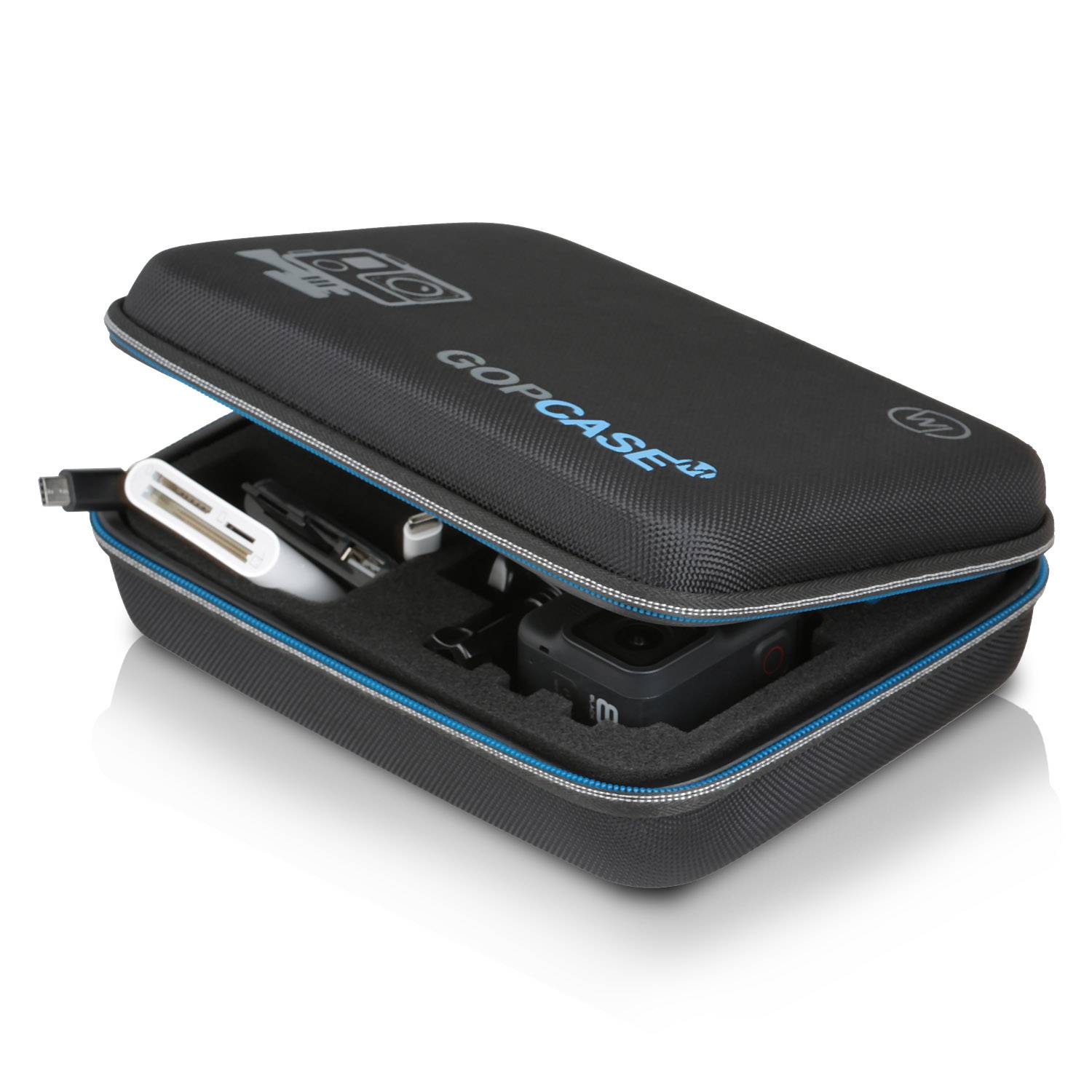 Wicked Chili GOP Case Tasche (M) für GoPro Hero 13, 12, 11, 10, 9, 8 - Case Koffer für Actioncam und Zubehör