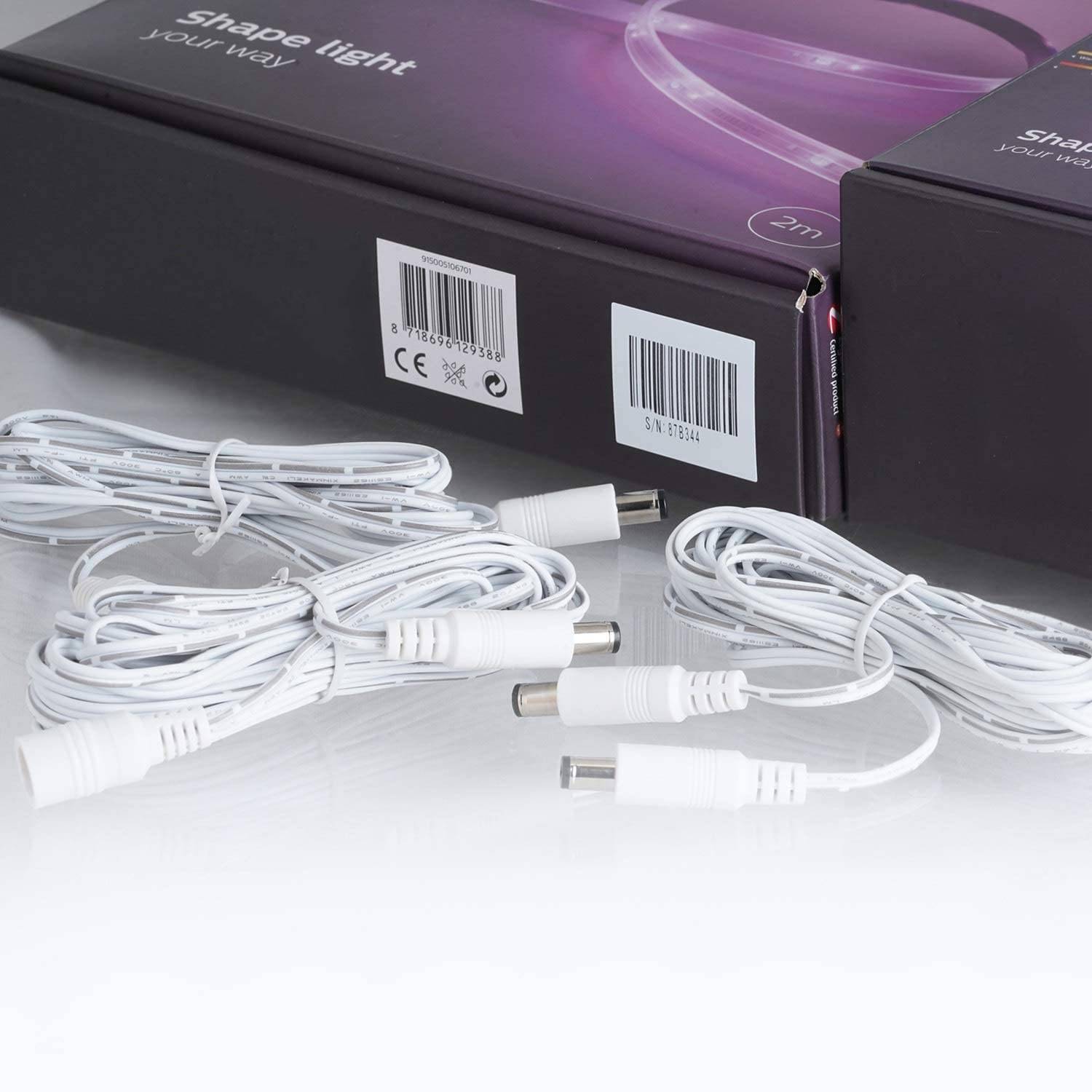 Wicked Chili 2,5m DC Verlängerung für Philips HUE Lightstrip Plus (White and Color Ambiance) V3 / V4