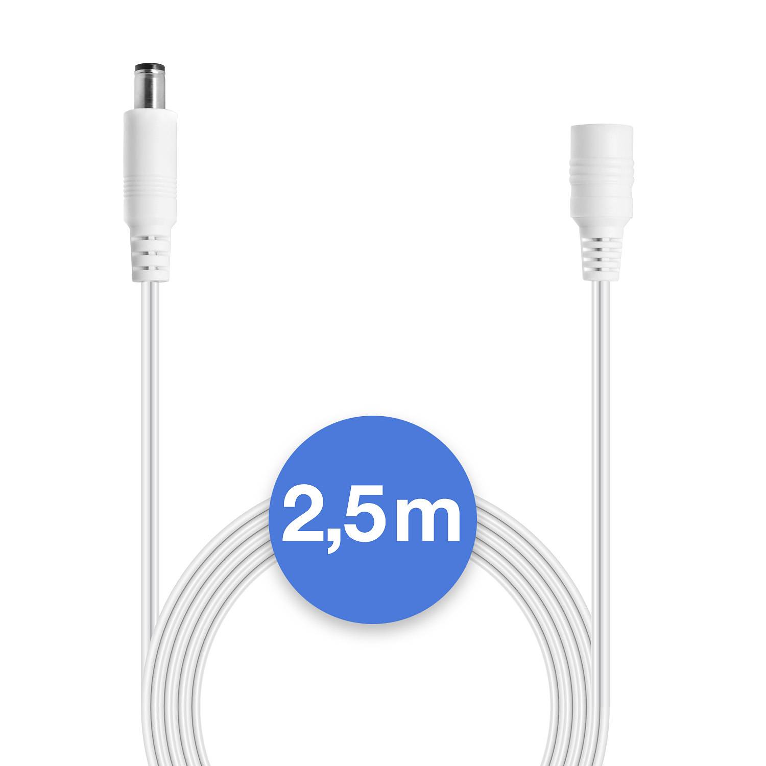 Wicked Chili 2,5m DC Verlängerung für Philips HUE Lightstrip Plus (White and Color Ambiance) V3 / V4