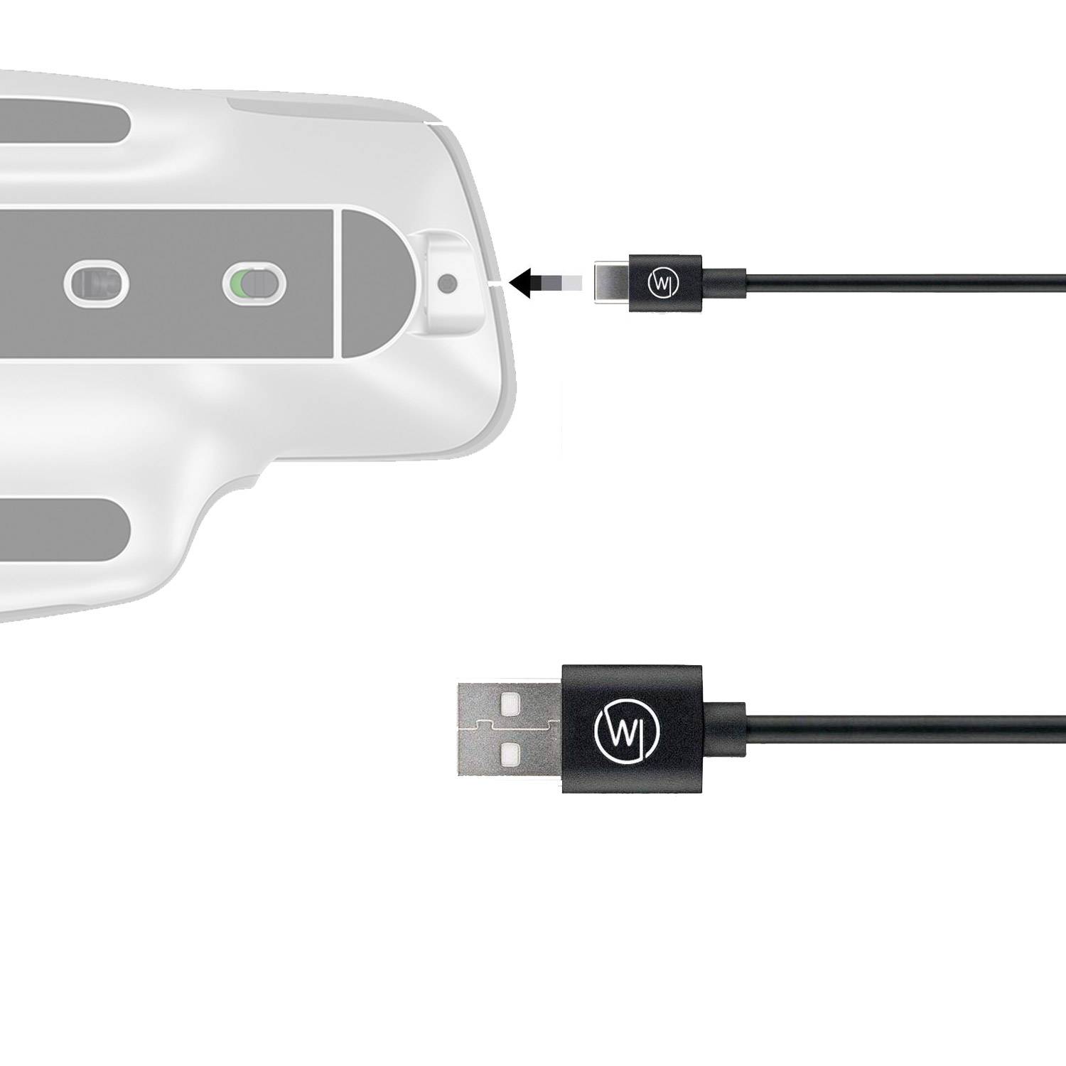 Wicked Chili USB-C-Kabel 3A Ladekabel und Datenkabel Fast Charge Sync Schnell-Ladekabel kompatibel mit Galaxy S20 Ultra