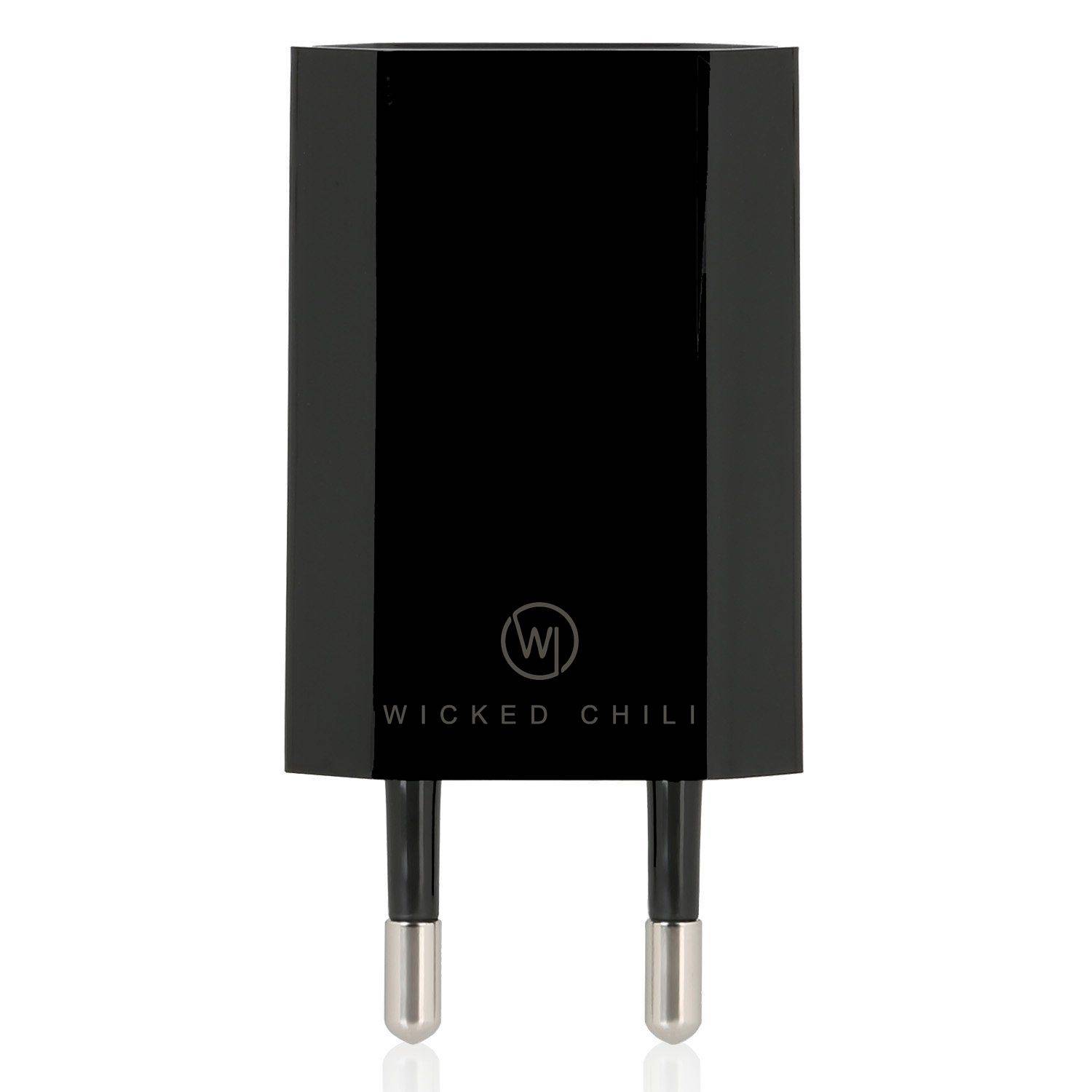 Wicked Chili 1x Pro Series 5W Netzteil (1A) USB-Ladegerät für Apple iPhone 11, XR, XS, X, 8, 7, 6, 5, SE Gen 1