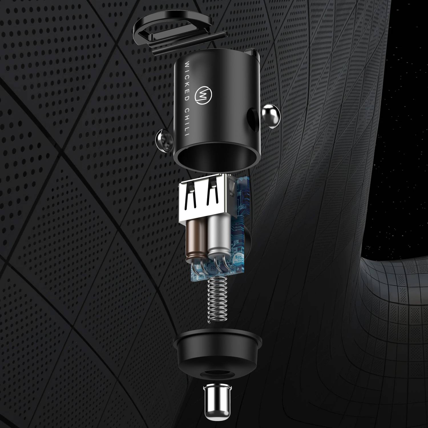 Wicked Chili 20W Dual USB Netzteil + 30W Dual USB KFZ Ladegerät für iPhone 14 13 12 Pro Max Mini 12 USB-C PD + QC 3.0